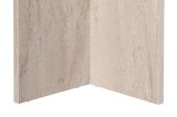Tavolo Fisso Bianco Marmo 6 Posti Forma Ovale 180x89.5x75h cm, Peso Supportato 70 kg - Monterano