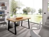 Tavolo fisso Campello, Tavolo da pranzo multiuso, Tavolo rettangolare da cucina o sala da pranzo, 140x90h75 cm, Rovere Nodi