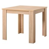 Tavolo Fisso Marrone 4 Posti Forma Rettangolare 80x80x75h cm, Materiale Piano in Legno Nobilitato - Cagno