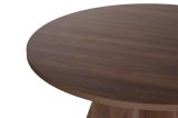 Tavolo Fisso Marrone Noce 4 Posti Forma Rotondo 120x120x75h cm, Peso Supportato 60 kg - Racale