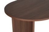 Tavolo Fisso Marrone Noce 6 Posti Forma Ovale 180x89.5x75h cm, Peso Supportato 70 kg - Monterano