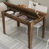 Tavolo Fisso Marrone Noce 6 Posti Forma Rettangolare 110x72x75h cm, Peso Supportato 120 kg - Fosciana