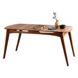 Tavolo Fisso Marrone Noce 6 Posti Forma Rettangolare 160x80x75h cm, Peso Supportato 120 kg - Pretoro