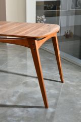 Tavolo Fisso Marrone Noce 6 Posti Forma Rettangolare 160x80x75h cm, Peso Supportato 120 kg - Pretoro