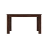 Tavolo Fisso Marrone Noce Marrone Rovere 6 Posti Forma Rettangolare 135x80.5x74.5h cm, Colore Ripiano Marrone - Simala