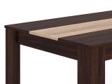 Tavolo Fisso Marrone Noce Marrone Rovere 6 Posti Forma Rettangolare 135x80.5x74.5h cm, Colore Ripiano Marrone - Simala