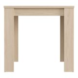 Tavolo Fisso Marrone Rovere 4 Posti Ripiano Effetto Dogato 80x80x76h cm, Forma Quadrato - Trosa