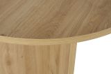 Tavolo Fisso Marrone Rovere 6 Posti Forma Ovale 180x90x75h cm, Materiale Piano in Legno Nobilitato - Monterano