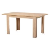 Tavolo Fisso Marrone Rovere 6 Posti Forma Rettangolare 120x80x74.5h cm, Materiale Piano in Legno Nobilitato - Uscio