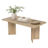 Tavolo Fisso Marrone Rovere 6 Posti Forma Rettangolare 180x90x75h cm, Materiale Piano in Legno Nobilitato - Noleme