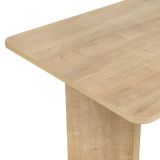 Tavolo Fisso Marrone Rovere 6 Posti Forma Rettangolare 180x90x75h cm, Materiale Piano in Legno Nobilitato - Noleme