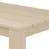 Tavolo Fisso Marrone Rovere 6 Posti Ripiano Effetto Dogato 135x80x76h cm, Forma Rettangolare - Luarca