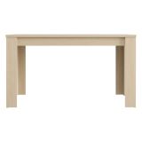 Tavolo Fisso Marrone Rovere 6 Posti Ripiano Effetto Dogato 135x80x76h cm, Forma Rettangolare - Luarca
