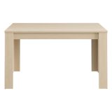 Tavolo Fisso Marrone Rovere 6 Posti Ripiano Effetto Dogato 135x80x76h cm, Forma Rettangolare - Luarca