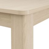 Tavolo Fisso Marrone Rovere 8 Posti Angoli Arrotondati 160x91x77h cm, Forma Rettangolare - Olgiate