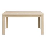 Tavolo Fisso Marrone Rovere 8 Posti Angoli Arrotondati 160x91x77h cm, Forma Rettangolare - Olgiate