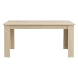 Tavolo Fisso Marrone Rovere 8 Posti Forma Rettangolare 160x90x77h cm, Sfumatura Colore Struttura Rovere - Rifred