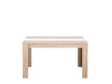 Tavolo Fisso Marrone Rovere Bianco 6 Posti Forma Rettangolare 135x80.5x74.5h cm, Colore Struttura Bianco - Simala