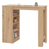 Tavolo Fisso Marrone Rovere Nodi 2 Posti Forma Rettangolare 120x50x105h cm, Materiale Piano in Legno Nobilitato - Sedriano