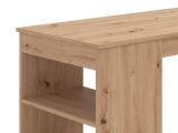 Tavolo Fisso Marrone Rovere Nodi 2 Posti Forma Rettangolare 120x50x105h cm, Materiale Piano in Legno Nobilitato - Sedriano