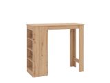 Tavolo Fisso Marrone Rovere Nodi 2 Posti Forma Rettangolare 120x50x105h cm, Materiale Piano in Legno Nobilitato - Sedriano