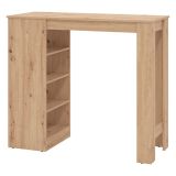 Tavolo Fisso Marrone Rovere Nodi 2 Posti Forma Rettangolare 120x50x105h cm, Materiale Piano in Legno Nobilitato - Sedriano