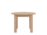 Tavolo Fisso Marrone Rovere Nodi 4 Posti Forma Rotondo 106.5x106.5x76.5h cm, Materiale Piano in Legno Nobilitato - Gorlago