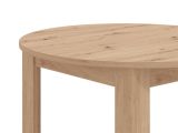Tavolo Fisso Marrone Rovere Nodi 4 Posti Forma Rotondo 106.5x106.5x76.5h cm, Materiale Piano in Legno Nobilitato - Gorlago