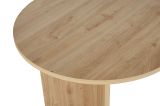 Tavolo Fisso Marrone Rovere Nodi 6 Posti Forma Ovale 180x90x75h cm, Materiale Piano in Legno Nobilitato - Monterano