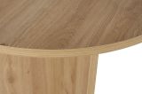 Tavolo Fisso Marrone Rovere Nodi 6 Posti Forma Ovale 180x90x75h cm, Materiale Piano in Legno Nobilitato - Monterano
