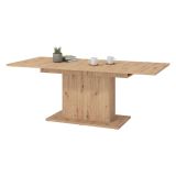 Tavolo Fisso Marrone Rovere Nodi 6 Posti Forma Rettangolare 160x91.5x76h cm, Materiale Piano in Legno Nobilitato - Siano