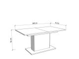 Tavolo Fisso Marrone Rovere Nodi 6 Posti Forma Rettangolare 160x91.5x76h cm, Materiale Piano in Legno Nobilitato - Siano
