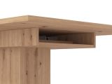 Tavolo Fisso Marrone Rovere Nodi 6 Posti Forma Rettangolare 160x91.5x76h cm, Materiale Piano in Legno Nobilitato - Siano
