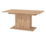 Tavolo Fisso Marrone Rovere Nodi 6 Posti Forma Rettangolare 160x91.5x76h cm, Materiale Piano in Legno Nobilitato - Siano