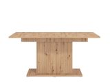 Tavolo Fisso Marrone Rovere Nodi 6 Posti Forma Rettangolare 160x91.5x76h cm, Materiale Piano in Legno Nobilitato - Siano