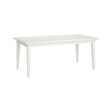 Tavolo fisso Morgane, Ripiano da cucina, Consolle per sala da pranzo, Ripiano rettangolare fisso, 95x180 h76 cm, Bianco