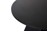Tavolo Fisso Nero 4 Posti Forma Rotondo 120x120x75h cm, Peso Supportato 60 kg - Racale
