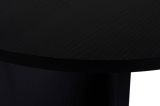 Tavolo Fisso Nero 6 Posti Forma Ovale 180x89.5x75h cm, Peso Supportato 70 kg - Monterano