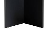 Tavolo Fisso Nero 6 Posti Forma Ovale 180x89.5x75h cm, Peso Supportato 70 kg - Monterano