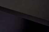 Tavolo Fisso Nero Frassinato 6 Posti Forma Rettangolare 180x90x75h cm, Materiale Piano in Legno Nobilitato - Noleme