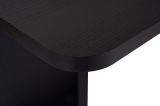 Tavolo Fisso Nero Frassinato 6 Posti Forma Rettangolare 180x90x75h cm, Materiale Piano in Legno Nobilitato - Noleme