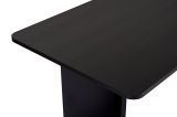 Tavolo Fisso Nero Frassinato 6 Posti Forma Rettangolare 180x90x75h cm, Materiale Piano in Legno Nobilitato - Noleme