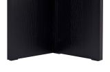 Tavolo Fisso Nero Frassinato 6 Posti Forma Rettangolare 180x90x75h cm, Materiale Piano in Legno Nobilitato - Noleme