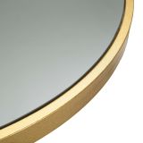 Tavolo Fisso Trasparente oro 2 Posti Struttura Intrecciata 70x70x103h cm, Forma Rotondo - Fakari