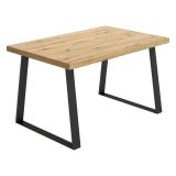 Tavolo legno e metallo rettangolare 8 posti 140x90cm - Amitrax