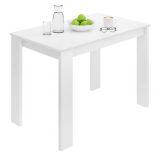 Tavolo moderno rettangolare 6 posti bianco 110x67cm - Amaranthya