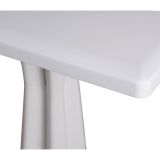 Tavolo per terrazzo 6 posti 70x70cm bianco - Agostini