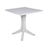 Tavolo per terrazzo 6 posti 70x70cm bianco - Agostini