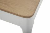 Tavolo rettangolare 8 posti bianco e marrone 180x60cm - Dindga