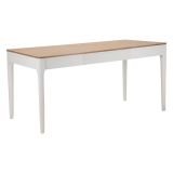 Tavolo rettangolare 8 posti bianco e marrone 180x60cm - Dindga